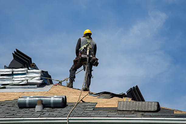 Professional Metal Roofing technician working in Jamesport, NY